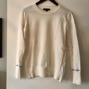 White sweater from Banana republic